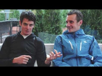 Alistair and Jonathan Brownlee on WTS Hamburg